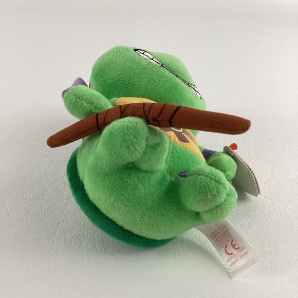 Ty Teenage Mutant Ninja Turtles Donatello 6" Plush Stuffed Donnie 2017 with Tags - Picture 5 of 6